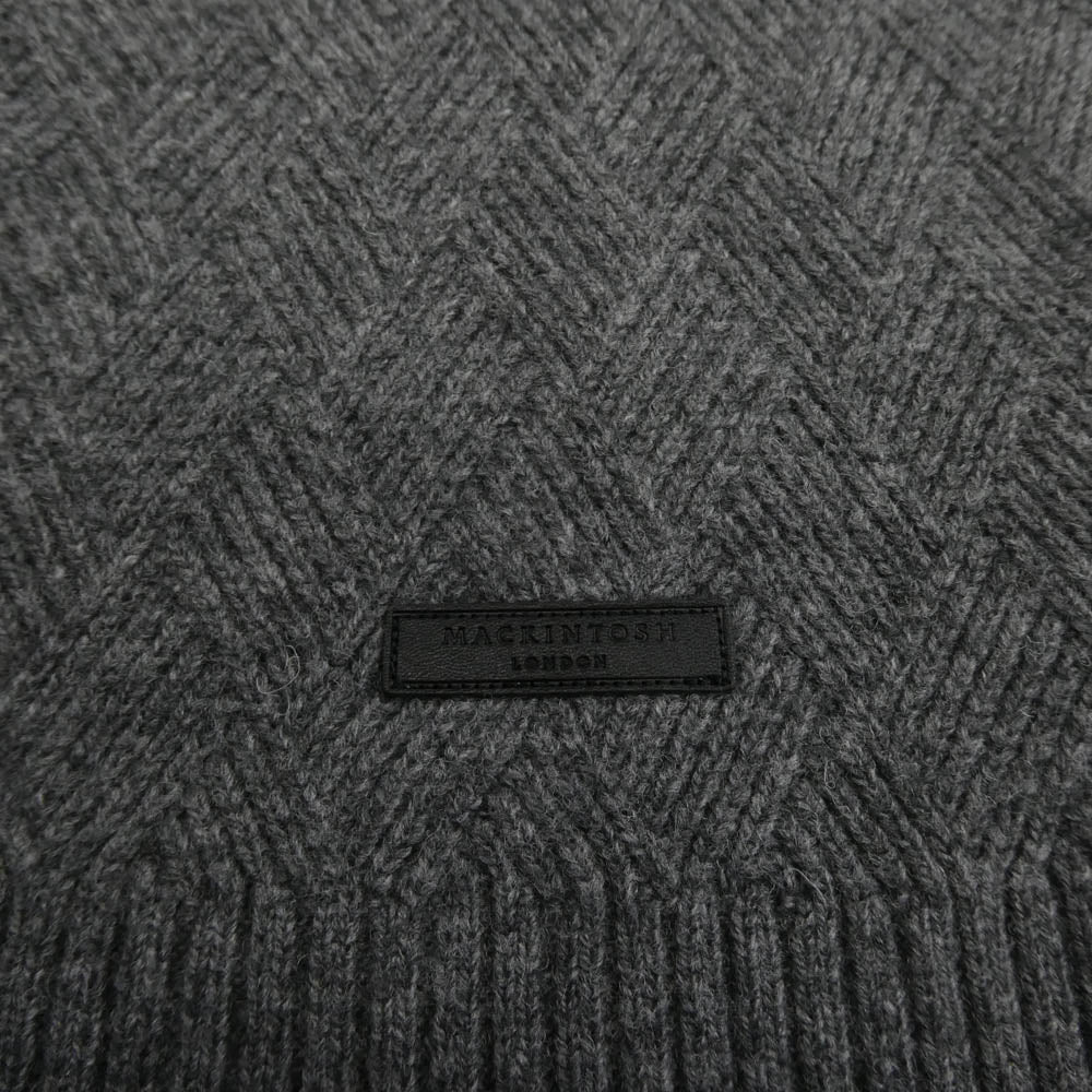 Mackintosh マッキントッシュ G1N11-225-05 ウール ニット クルーネック セーター グレー系 L【中古】