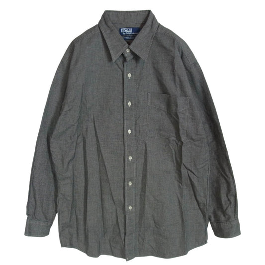 POLO RALPH LAUREN ポロ・ラルフローレン LOWELL SPORT ロウェル スポーツ 長袖 シャツ ブラック系 L【中古】
