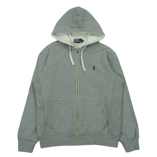 POLO RALPH LAUREN ポロ・ラルフローレン KK-RL-HW-0555 ヘビーオンス フルジップ スウェット パーカー グレー系 704 L【中古】