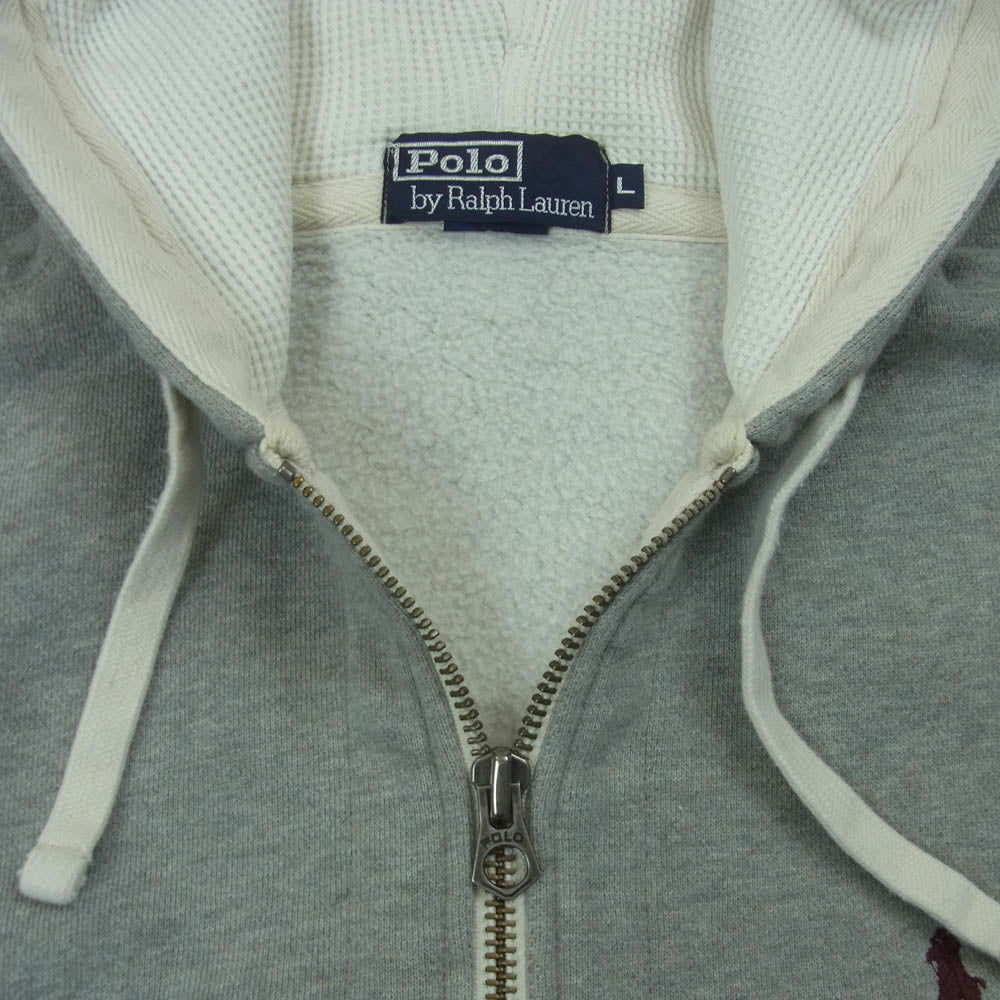 POLO RALPH LAUREN ポロ・ラルフローレン KK-RL-HW-0555 ヘビーオンス フルジップ スウェット パーカー グレー系 704 L【中古】