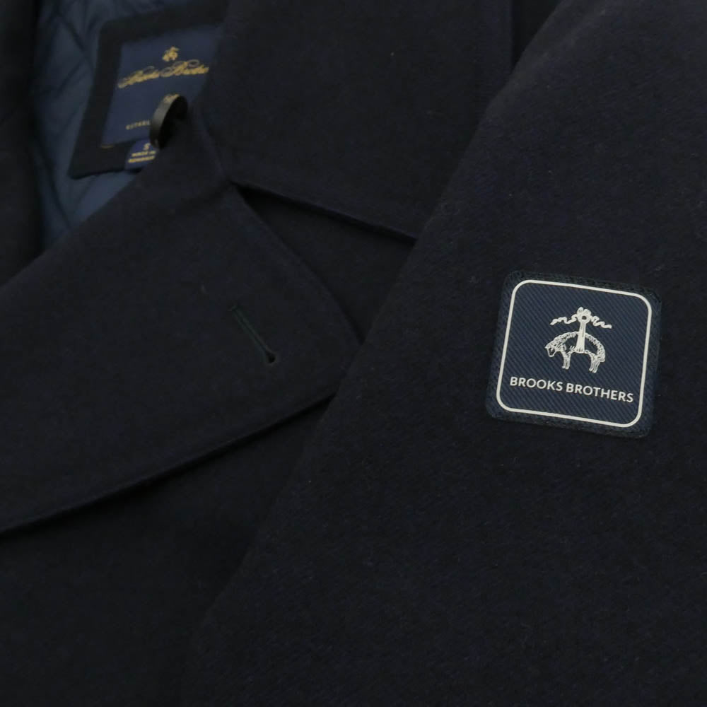 Brooks Brothers ブルックスブラザーズ P-COAT ウール ピーコート 裏キルト ネイビー系 S【中古】