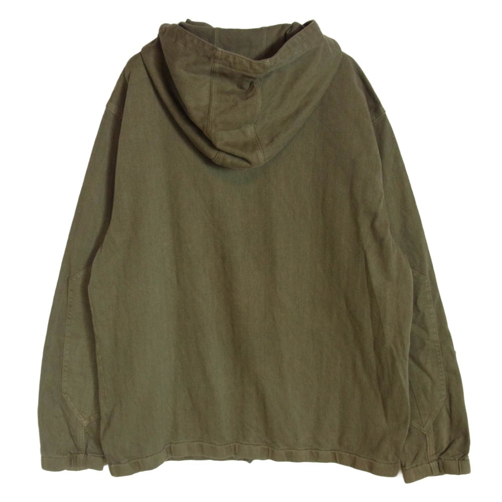 RRL ダブルアールエル JACQUARD KNIT POPOVER ANORAK ジャカード ニット ポップオーバー アノラック ジャケット カーキ系 L【中古】