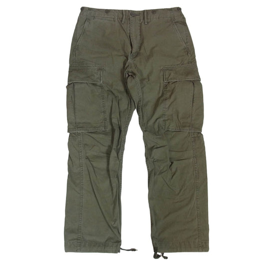 RRL ダブルアールエル CARGO PANT ミリタリー カーゴ パンツ モスグリーン系 32【中古】