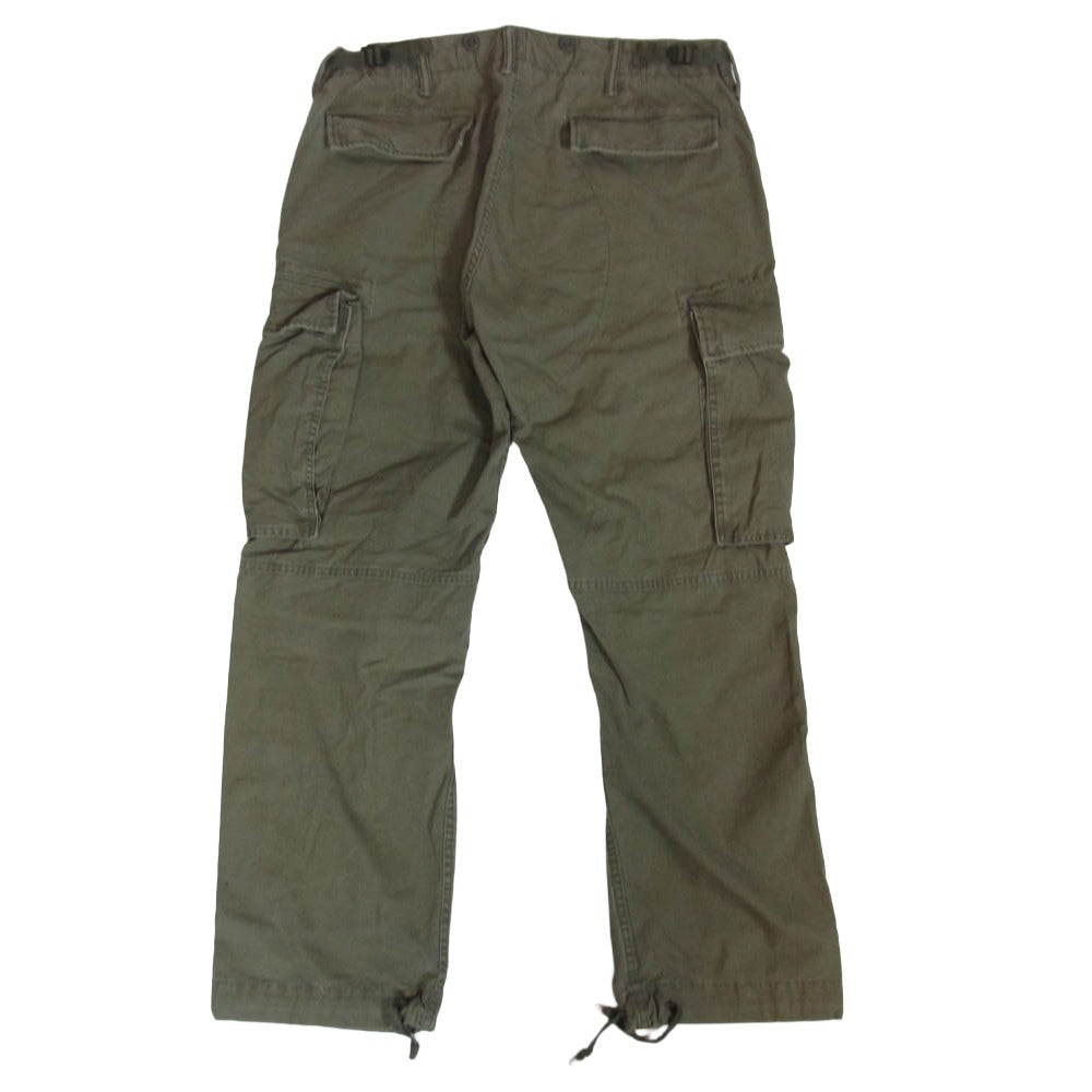 RRL ダブルアールエル CARGO PANT ミリタリー カーゴ パンツ モスグリーン系 32【中古】