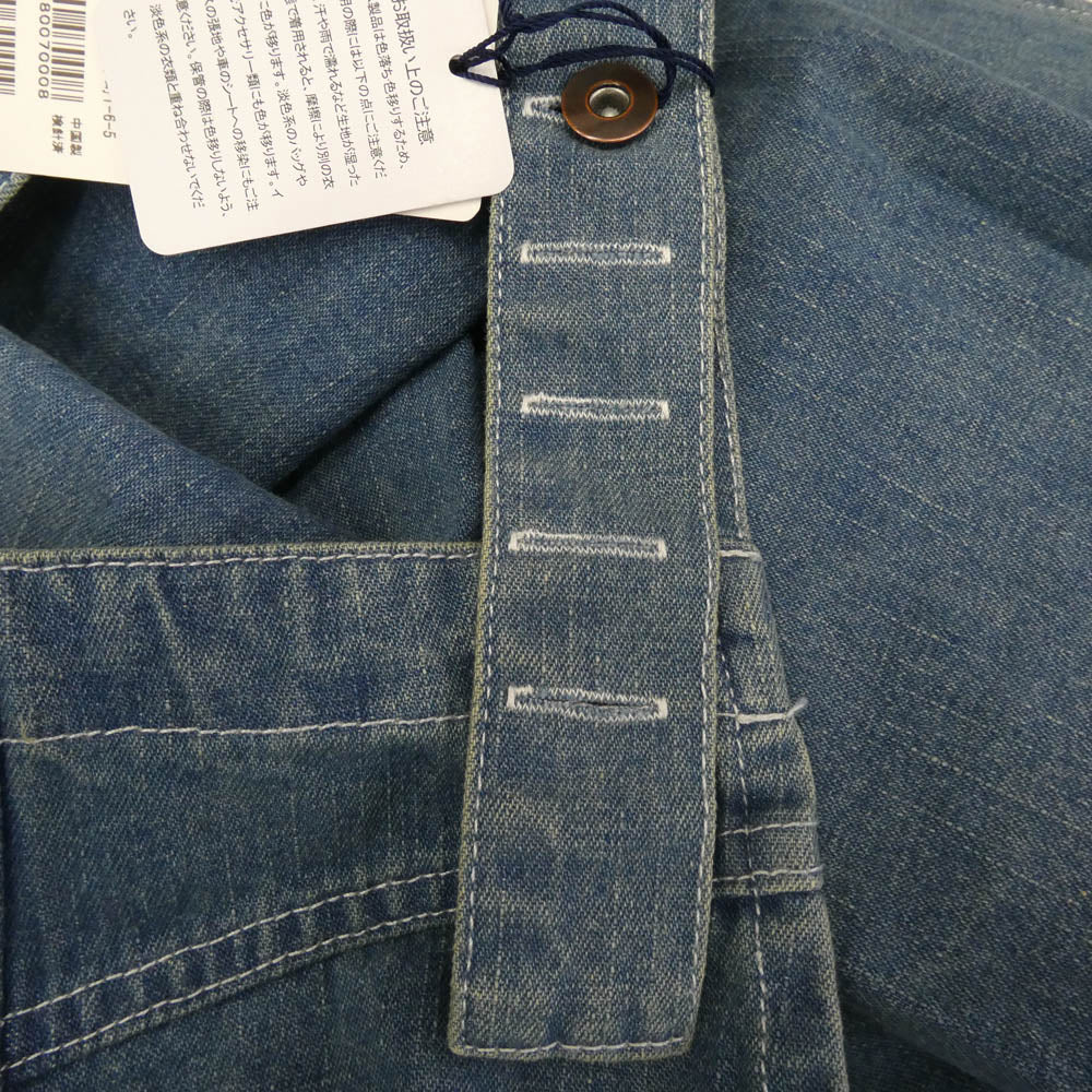 RALPH LAUREN ラルフローレン ウォッシュド加工 デニム エプロン インディゴブルー系【新古品】【未使用】【中古】
