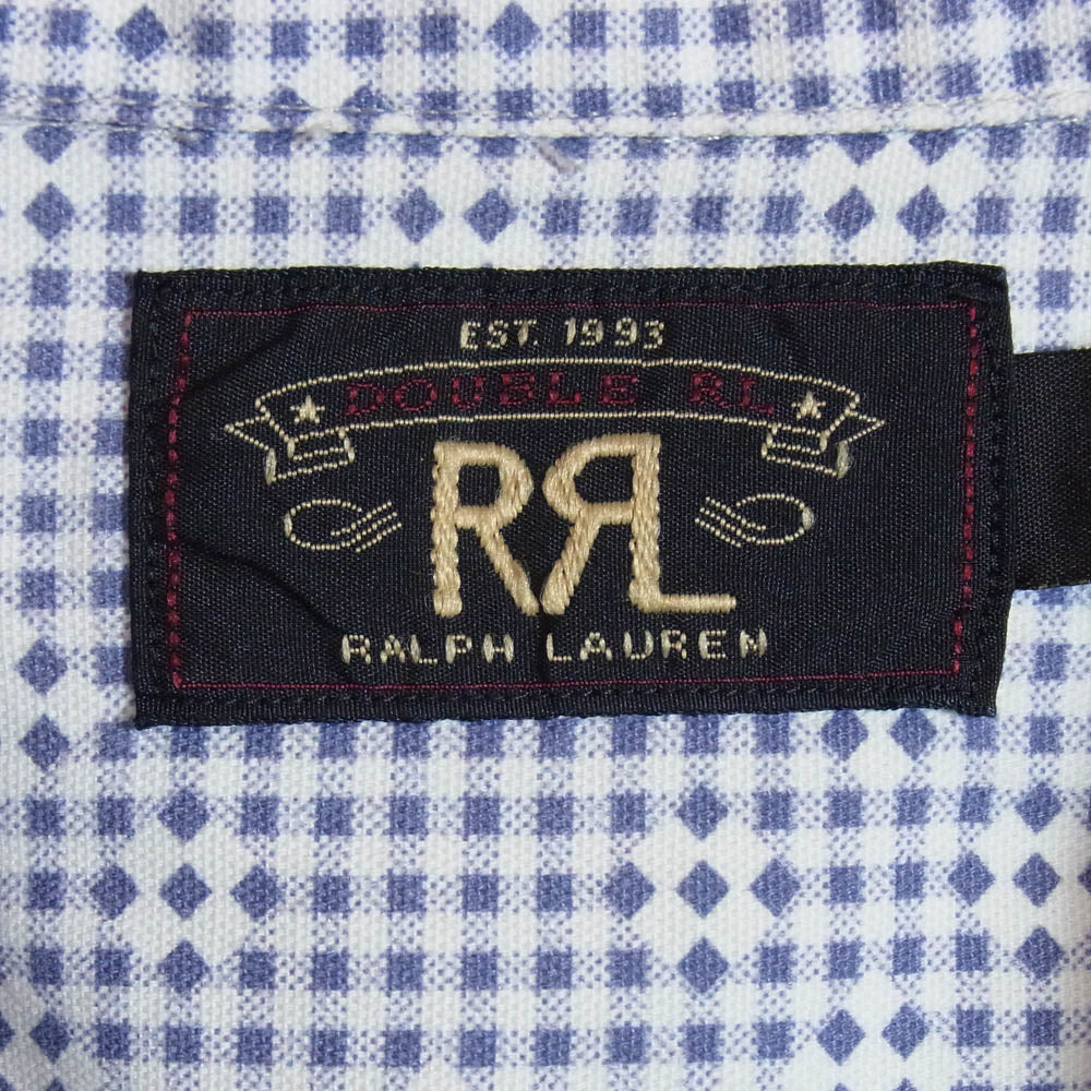 RRL ダブルアールエル CAMP LONG SLEEVE SPORT SHIRT キャンプカラー 開襟 長袖 シャツ ホワイト系 L【中古】