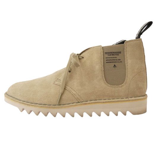NEIGHBORHOOD ネイバーフッド Desert NBHD × Clarks クラークス Desert Boots デザート ブーツ ベージュ系 UK10【中古】