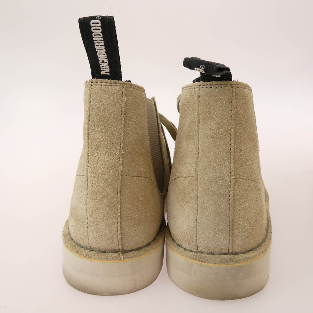 NEIGHBORHOOD ネイバーフッド Desert NBHD × Clarks クラークス Desert Boots デザート ブーツ ベージュ系 UK10【中古】