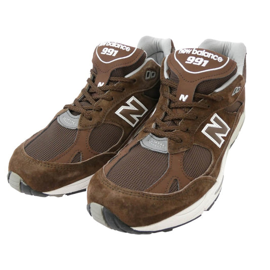 NEW BALANCE ニューバランス M991BGW 英国製 991 スニーカー ランニングシューズ ブラウン系 27.5cm【中古】
