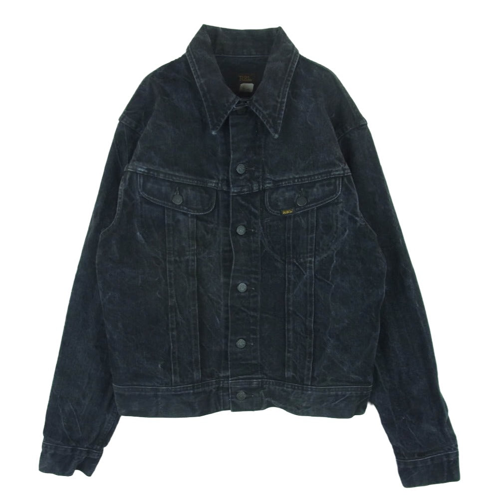 RRL ダブルアールエル 271-J Trucker Jacket ブラック デニム トラッカー ジャケット メキシコ製 グレー系 M【中古】