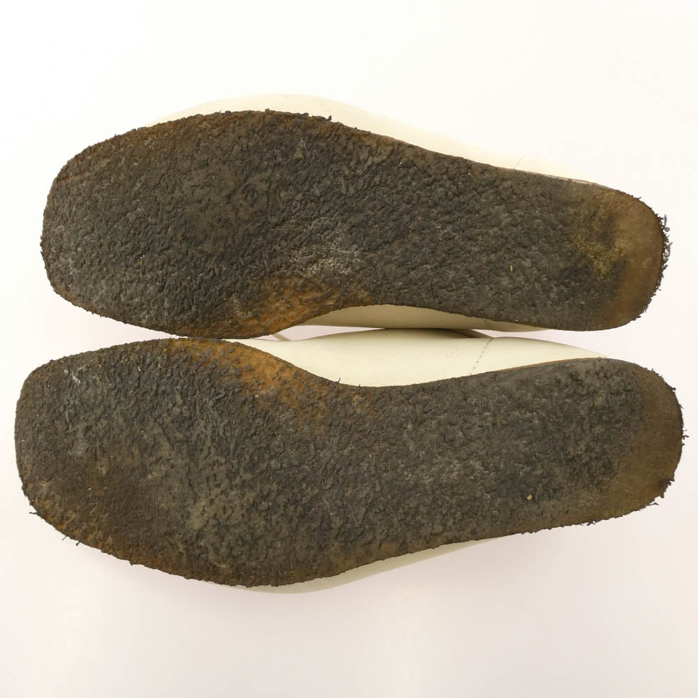 Clarks クラークス 26773 Wallabee ワラビー スエード シューズ ブーツ ホワイト系 26cm【中古】