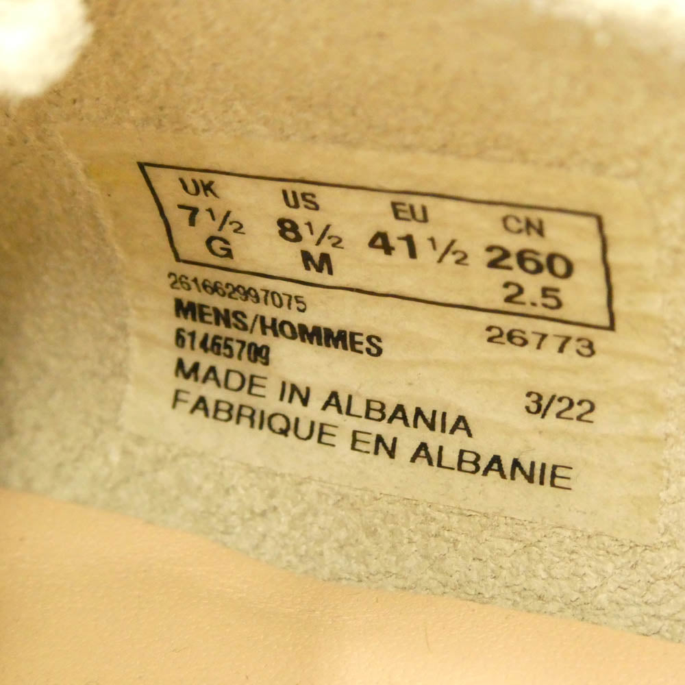 Clarks クラークス 26773 Wallabee ワラビー スエード シューズ ブーツ ホワイト系 26cm【中古】