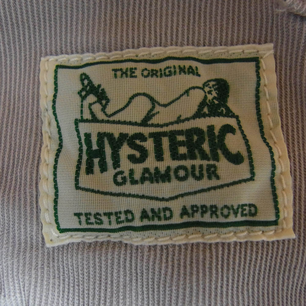 HYSTERIC GLAMOUR ヒステリックグラマー 02192AP02 洗い加工 ワイド テーパード パンツ ベージュ系 M【中古】