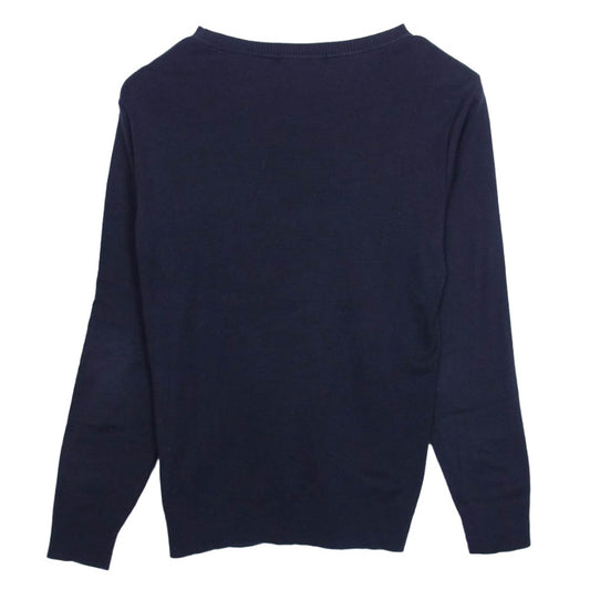 HYSTERIC GLAMOUR ヒステリックグラマー 0243CL04 クルーネックリブ コットン ニット セーター ブラック系 S【中古】