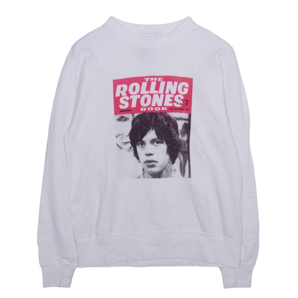 HYSTERIC GLAMOUR ヒステリックグラマー 06201CS01 THEE HYSTERIC XXX ローリングストーンズ クルーネック すうぇっちお ホワイト系 M【中古】