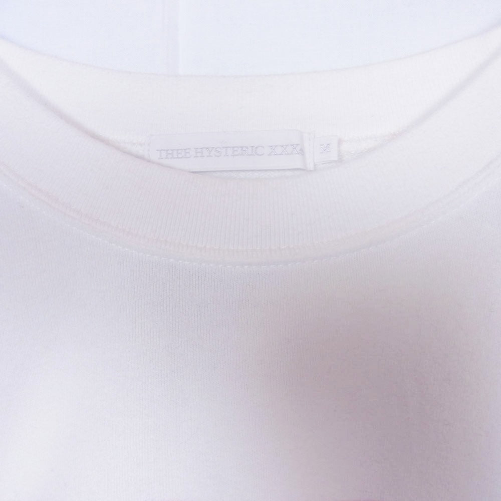 HYSTERIC GLAMOUR ヒステリックグラマー 06201CS01 THEE HYSTERIC XXX ローリングストーンズ クルーネック すうぇっちお ホワイト系 M【中古】