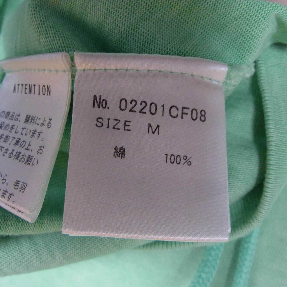 HYSTERIC GLAMOUR ヒステリックグラマー 02201CF08 PIGMENTDIE ピグメントダイ プルオーバー パーカー フーディー グリーン ライトグリーン系 M【中古】