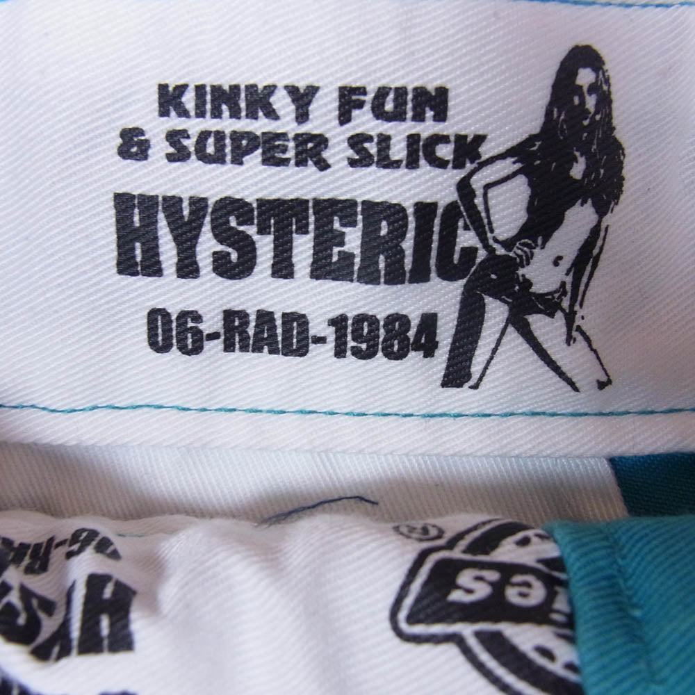 HYSTERIC GLAMOUR ヒステリックグラマー 23SS 02231AP01 Dickies ディッキーズ HG KINKY CARD ダブルニー ワーク パンツ ライトブルー系【中古】
