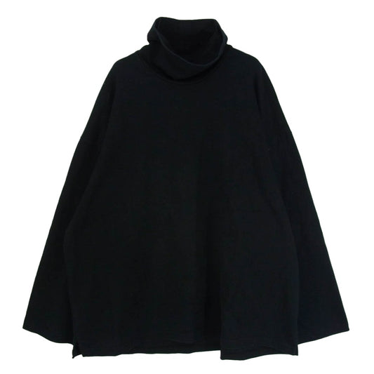 LAD MUSICIAN ラッドミュージシャン 2220-707 High Neck Super Big T-Shirt ハイネック スーパー ビッグ 長袖 Tシャツ ブラック系 サイズ表記無【中古】