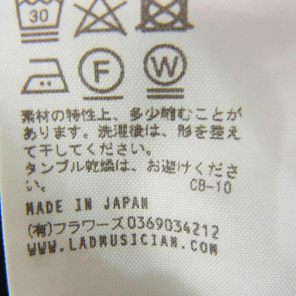 LAD MUSICIAN ラッドミュージシャン 2220-707 High Neck Super Big T-Shirt ハイネック スーパー ビッグ 長袖 Tシャツ ブラック系 サイズ表記無【中古】