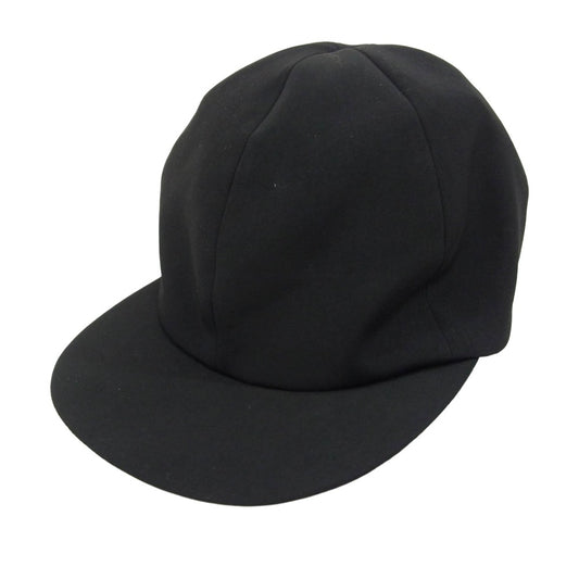 Yohji Yamamoto ヨウジヤマモト YT-H03-500 Y's ワイズ DECYNE BACK RIBBON CAP デシン バック リボン キャップ ブラック系【中古】