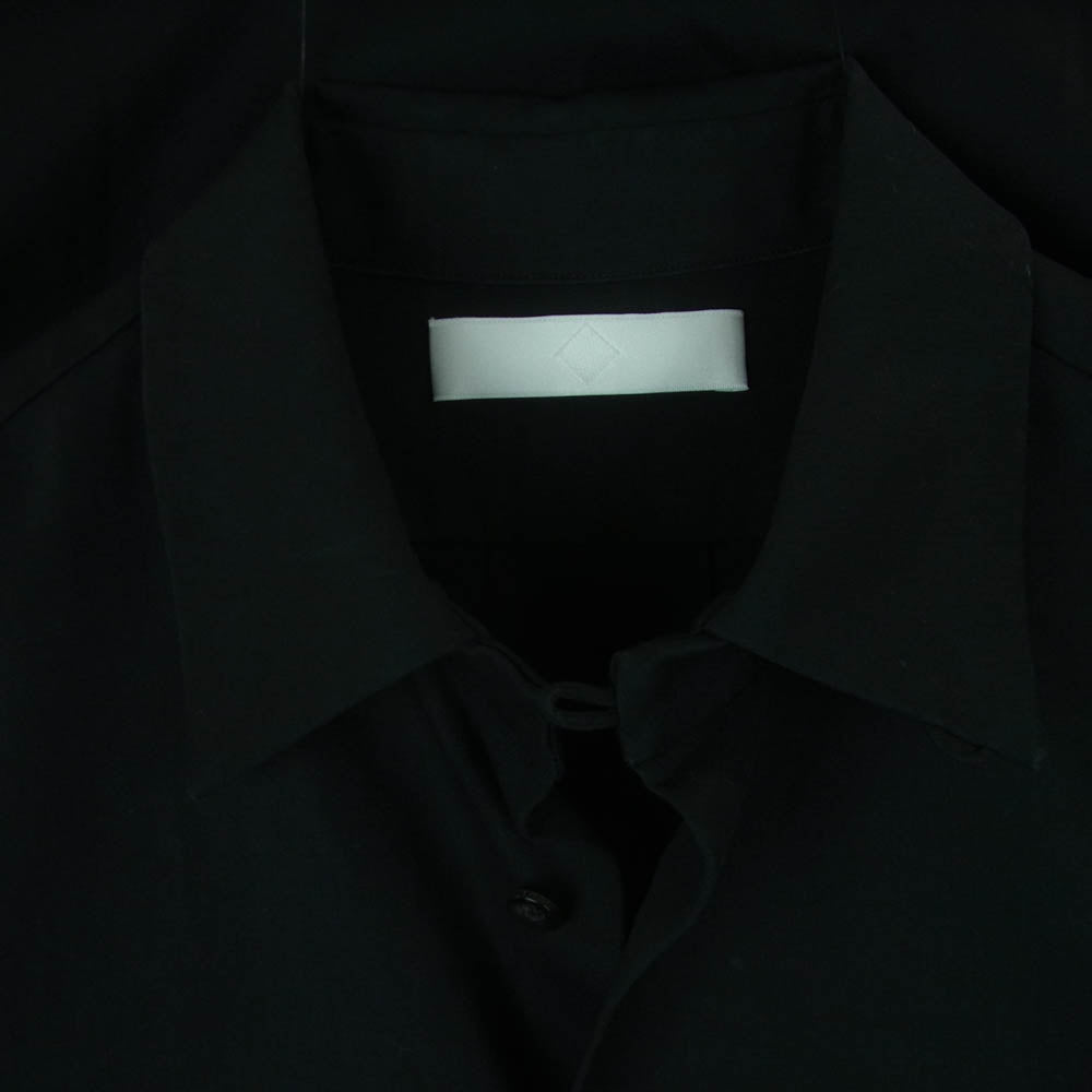 エトセンス 20AW E220-204 SHIFT SHIRT ウール シフト シャツ コットン 日本製 ブラック系 1【中古】