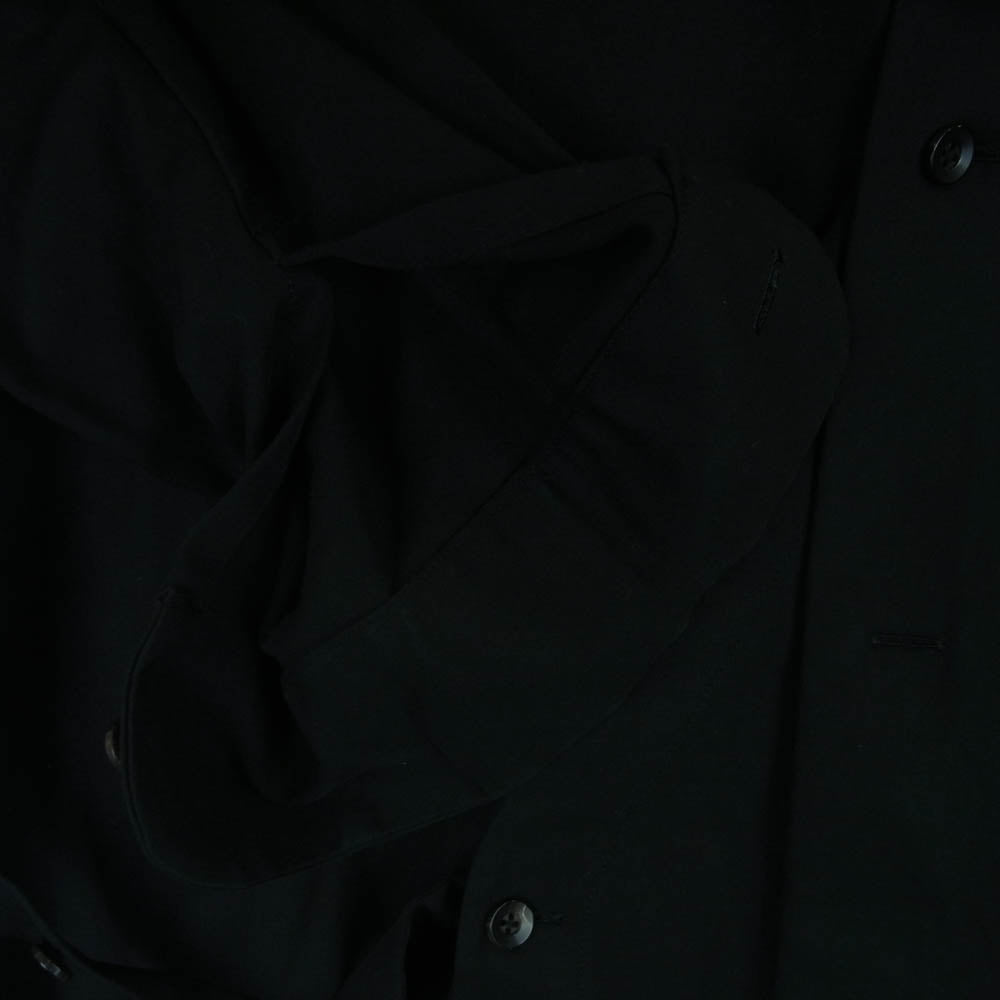 エトセンス 20AW E220-204 SHIFT SHIRT ウール シフト シャツ コットン 日本製 ブラック系 1【中古】