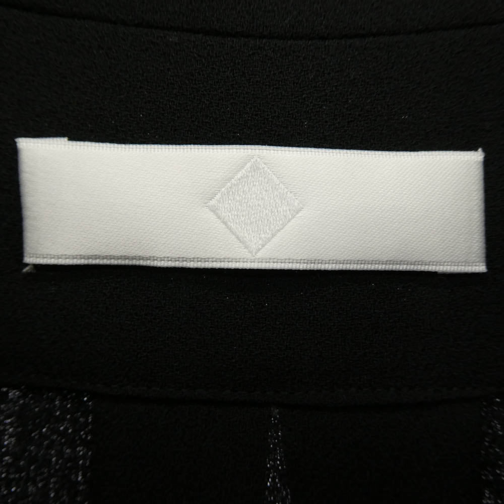 エトセンス 20AW E220-301 SHIFT COLLAR COAT SHIRT シフトカラー ロング コート ブラック系 サイズ表記なし【中古】