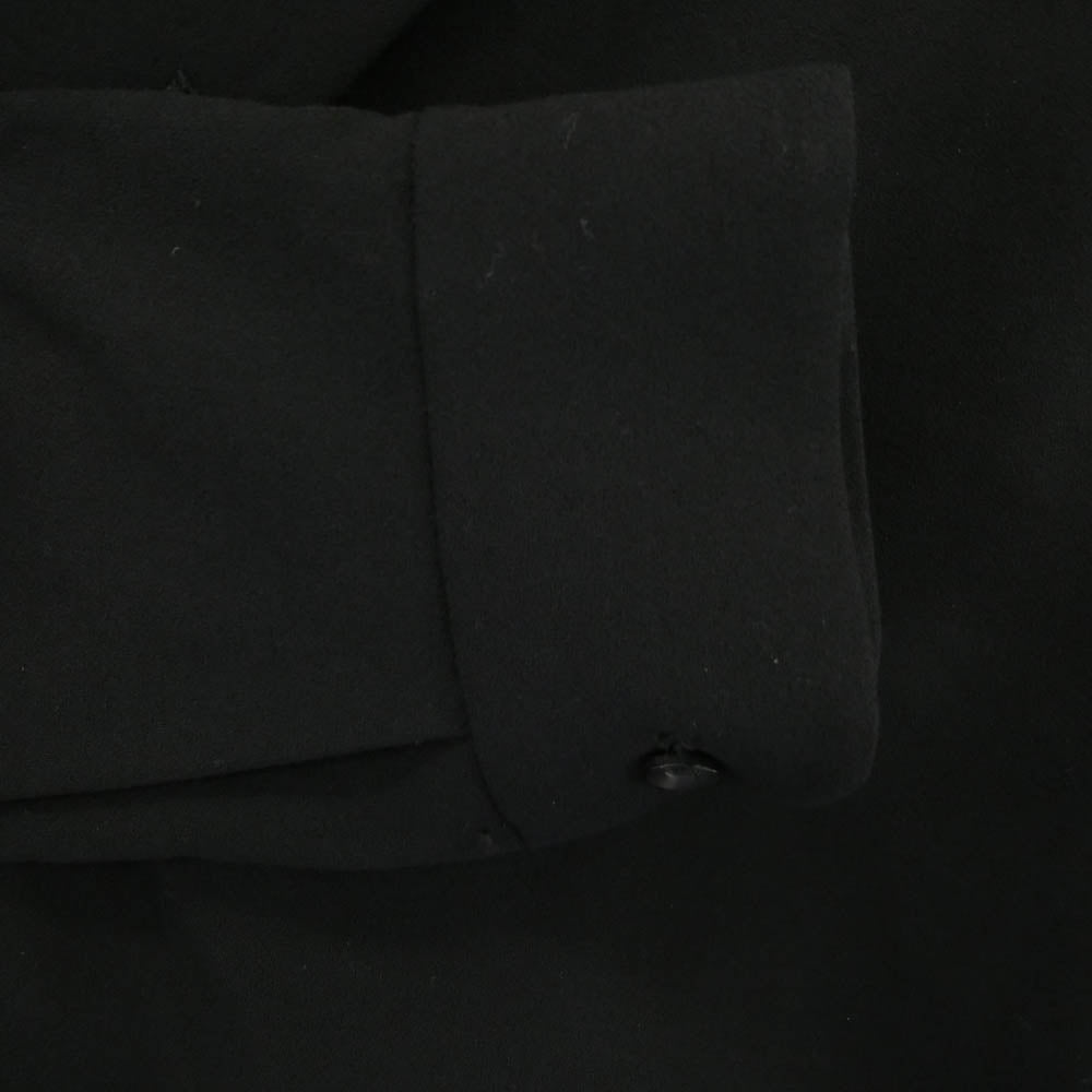 エトセンス 20AW E220-301 SHIFT COLLAR COAT SHIRT シフトカラー ロング コート ブラック系 サイズ表記なし【中古】