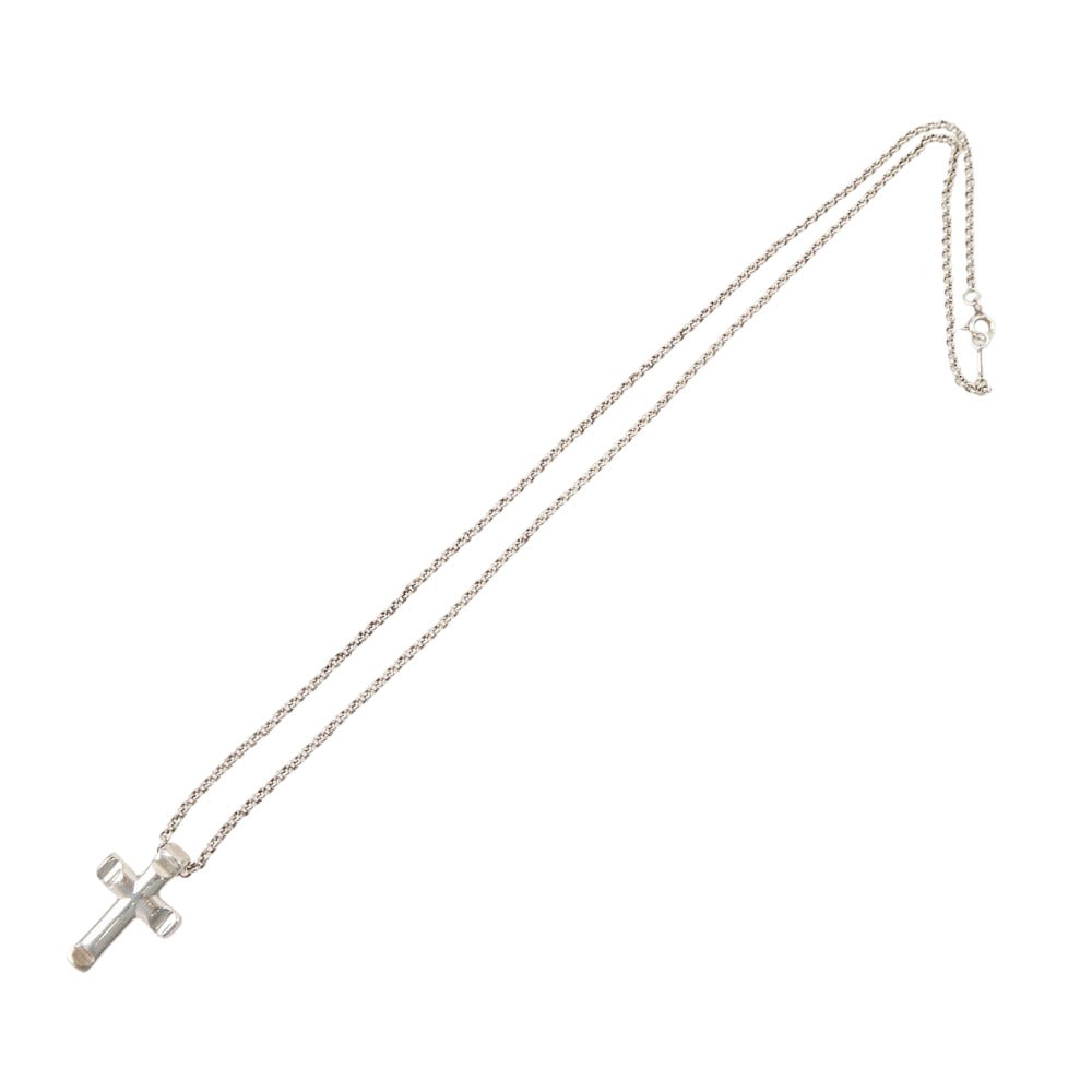 TIFFANY&Co. ティファニー ピカソ パロマグルーブ クロス ネックレス シルバー系【中古】