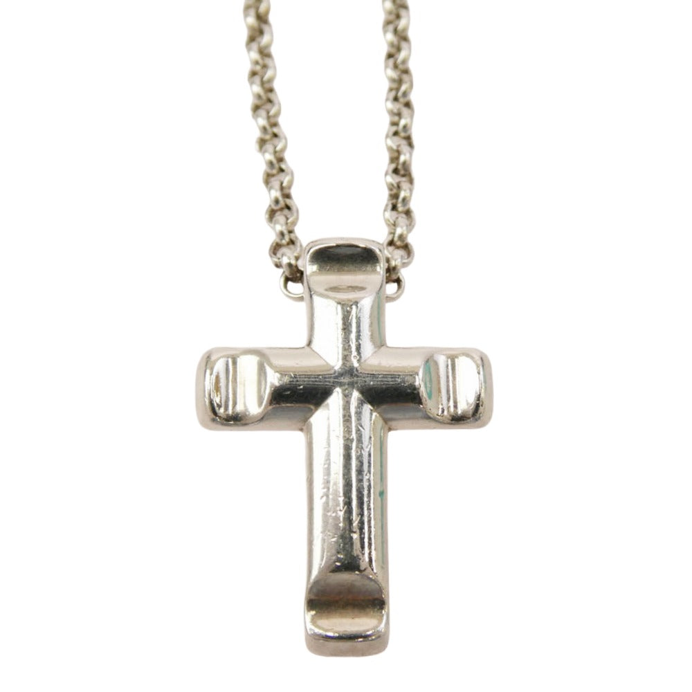 TIFFANY&Co. ティファニー ピカソ パロマグルーブ クロス ネックレス シルバー系【中古】