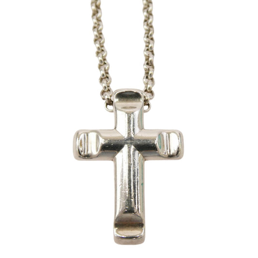 TIFFANY&Co. ティファニー ピカソ パロマグルーブ クロス ネックレス シルバー系【中古】