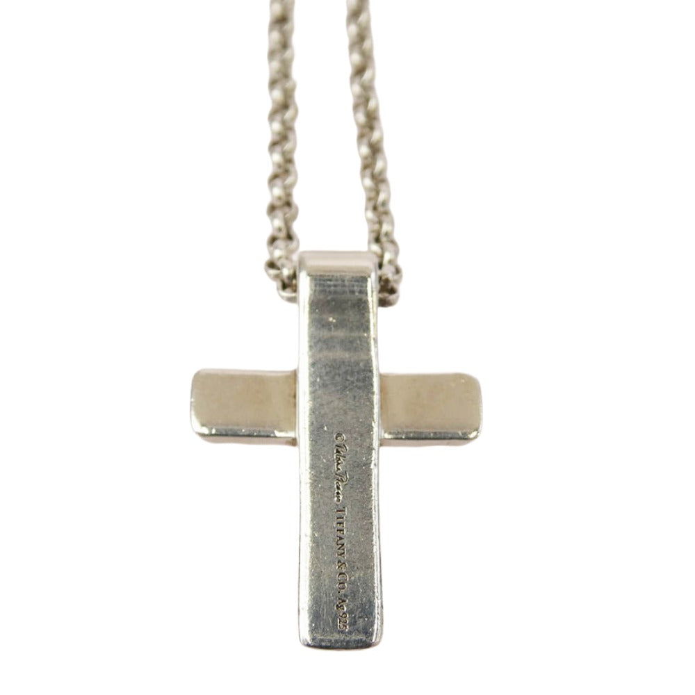 TIFFANY&Co. ティファニー ピカソ パロマグルーブ クロス ネックレス シルバー系【中古】