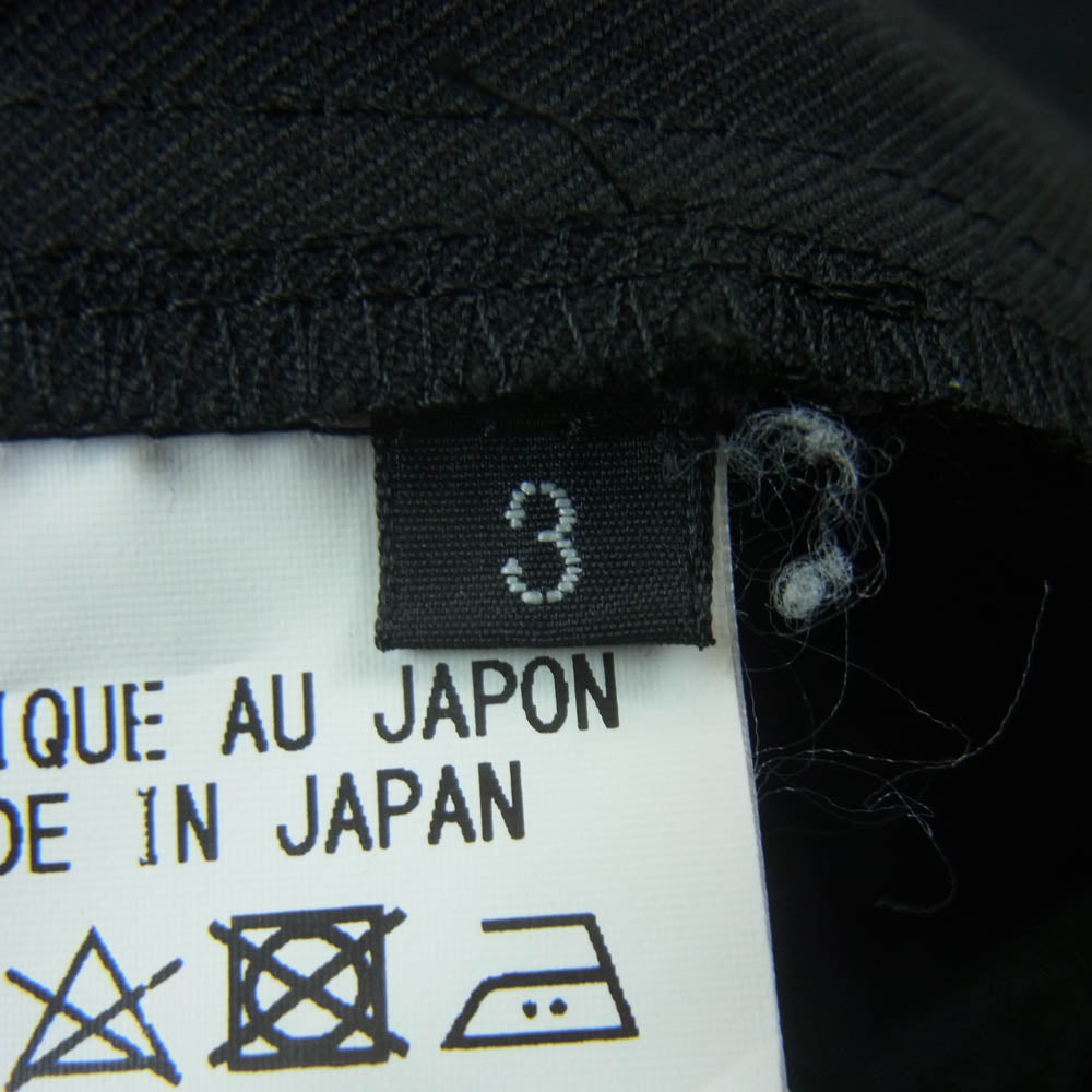 Yohji Yamamoto ヨウジヤマモト 23AW GA-P04-100 Ground Y グラウンドワイ T/W Gabardine Balloon Pants ギャバジン バルーン パンツ ブラック系 3【中古】