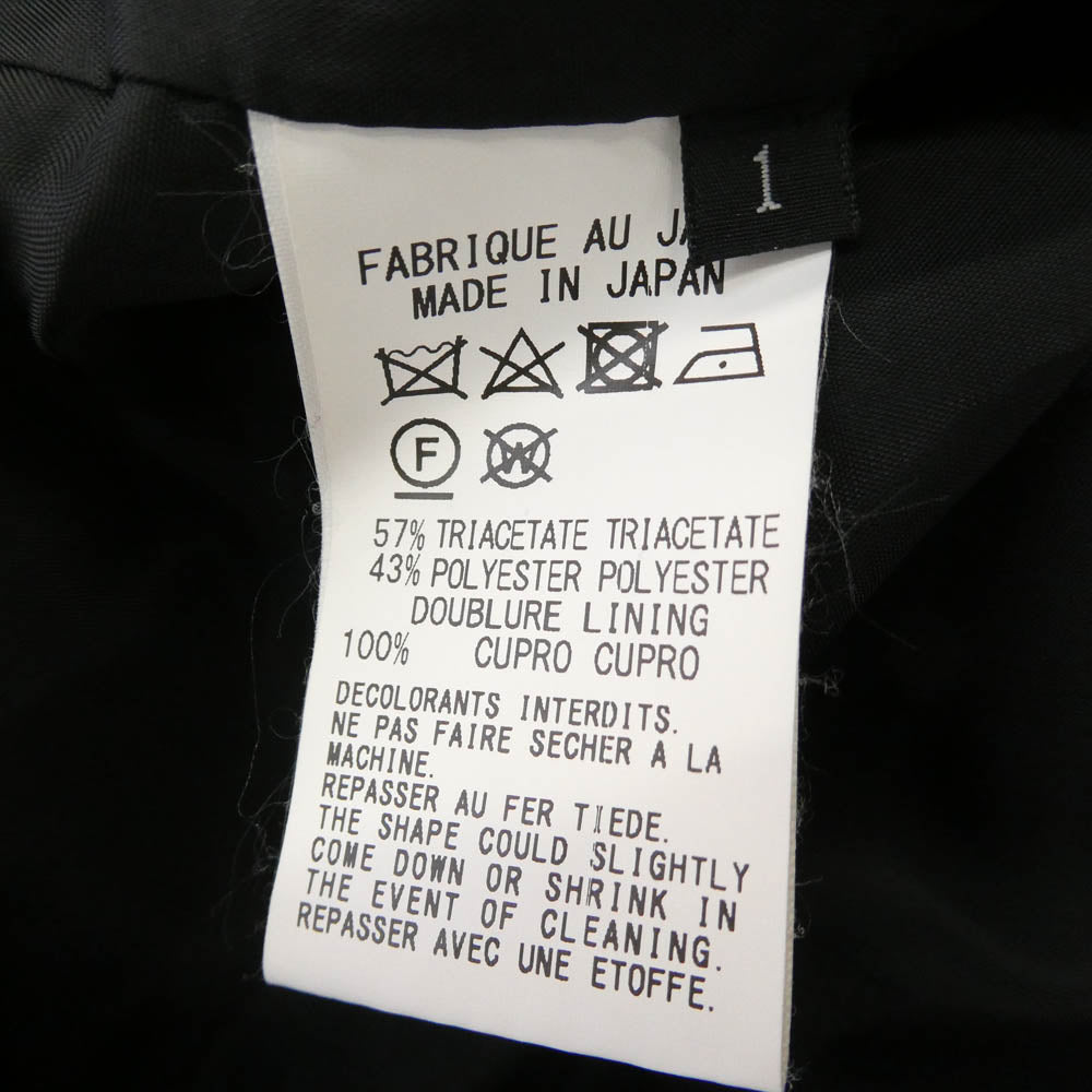 Yohji Yamamoto ヨウジヤマモト GC-C04-500 Ground Y グランドワイ フード コート ブラック系 1【中古】