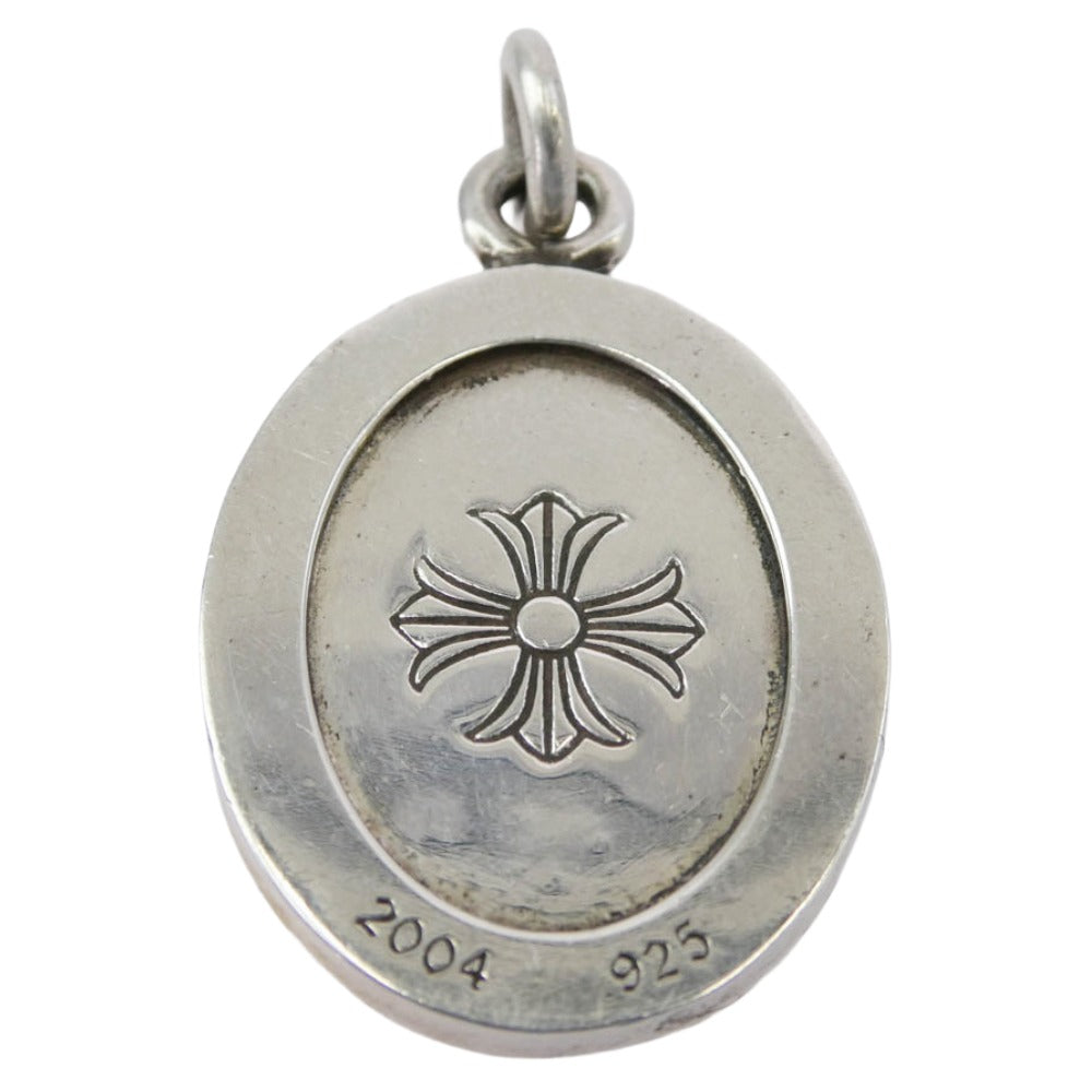 CHROME HEARTS クロムハーツ（原本無） ANGEL MEDAL OVAL オーバル エンジェル メダル ペンダント トップ シルバー系【中古】