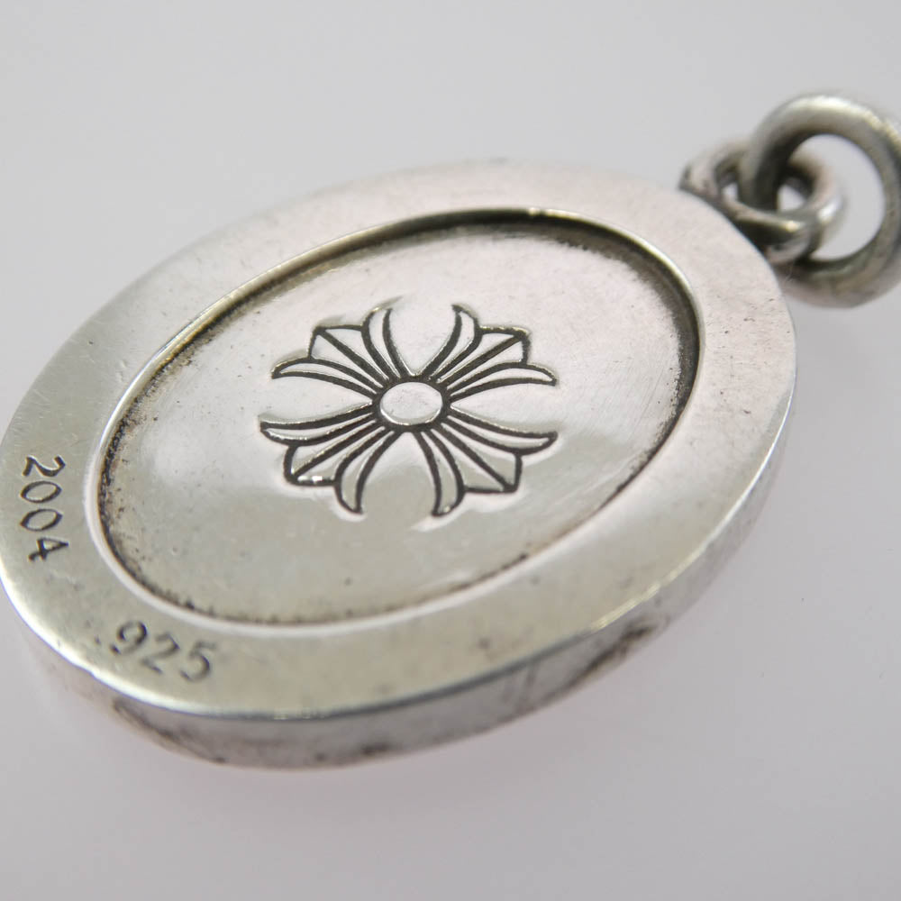 CHROME HEARTS クロムハーツ（原本無） ANGEL MEDAL OVAL オーバル エンジェル メダル ペンダント トップ シルバー系【中古】