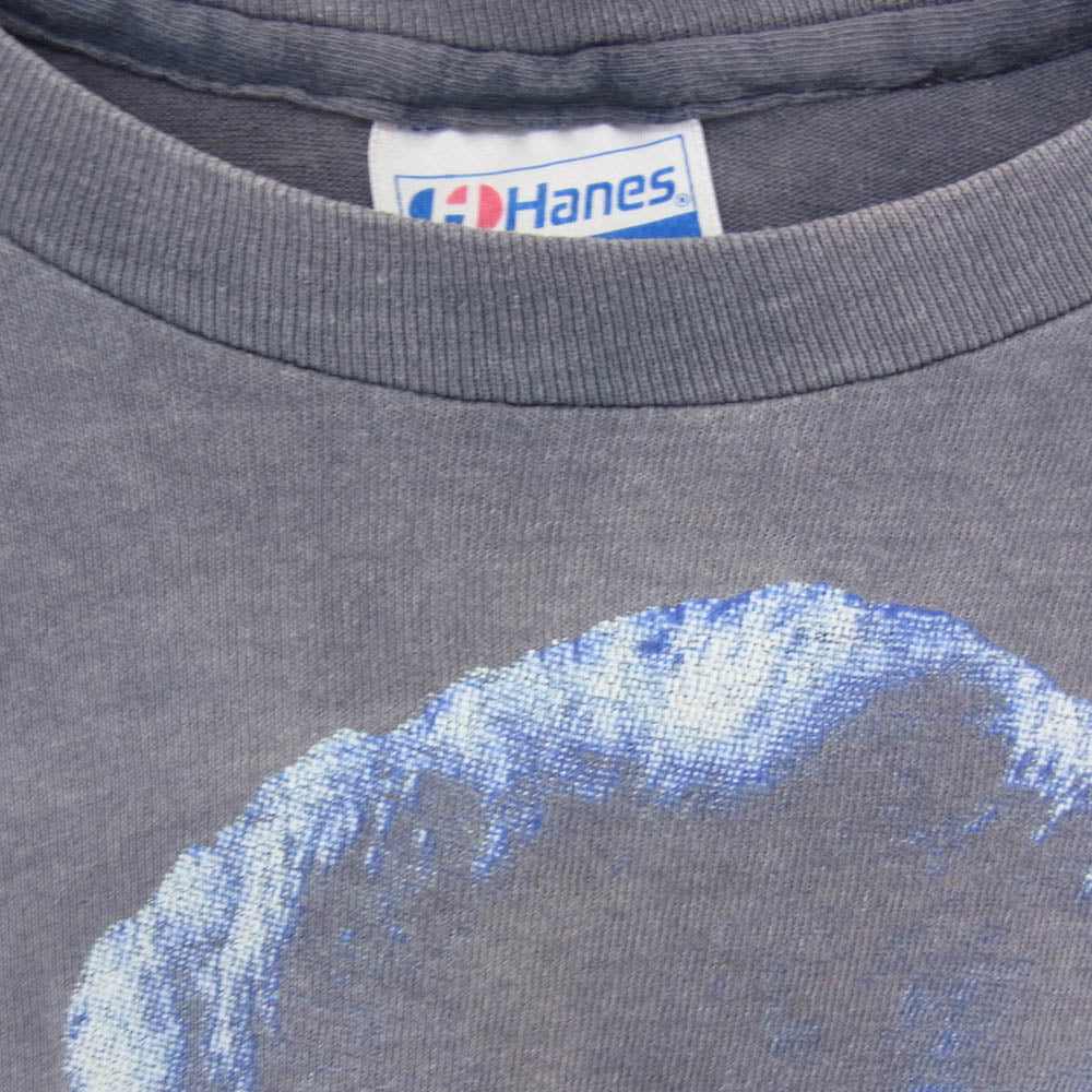 ヘインズ 80s USA製 Huey Lewis ヒューイ・ルイス 半袖 バンドＴシャツ グレー系 L【中古】