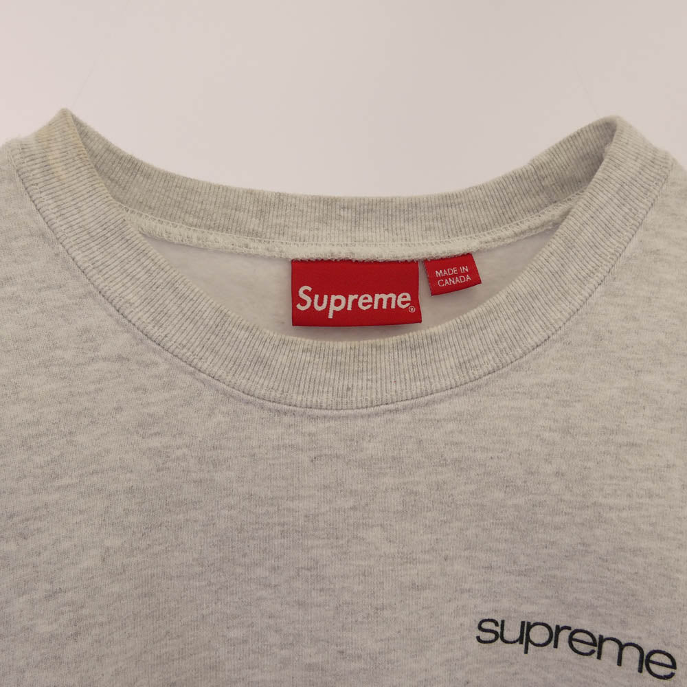 Supreme シュプリーム 23AW NYC Crewneck ニューヨークシティ クルーネック スウェット グレー系 M【中古】