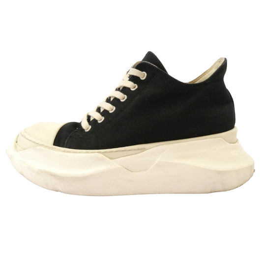 Rick Owens リックオウエンス 37648 DRKSHDW ダークシャドウ Abstract Low アブストラクト ロー スニーカー ブラック系 39.5【中古】