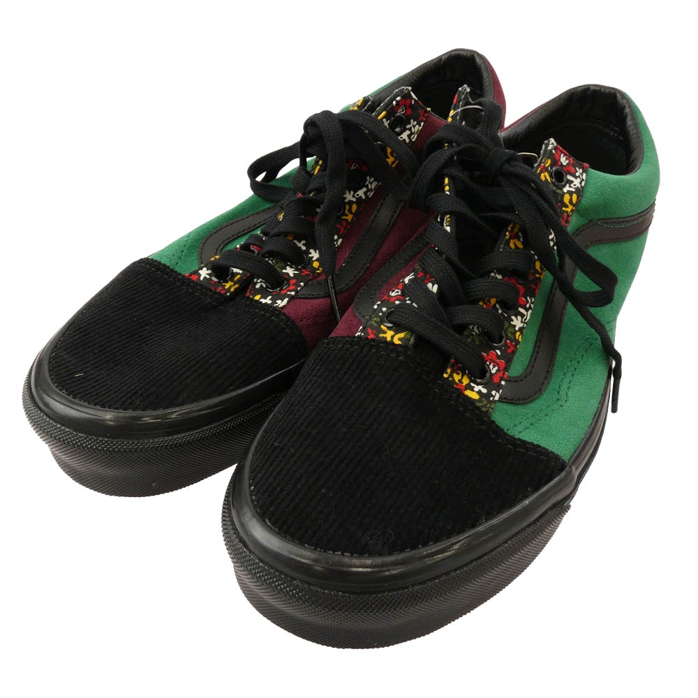 VANS バンズ VN0A4BVQRGR Anaheim Factory OLD SKOOL 36 DX OG VELVET アナハイムファクトリー オールドスクール コーデュロイ ローカットスニーカー レッド系 グリーン系 28.5cm【新古品】【未使用】【中古】