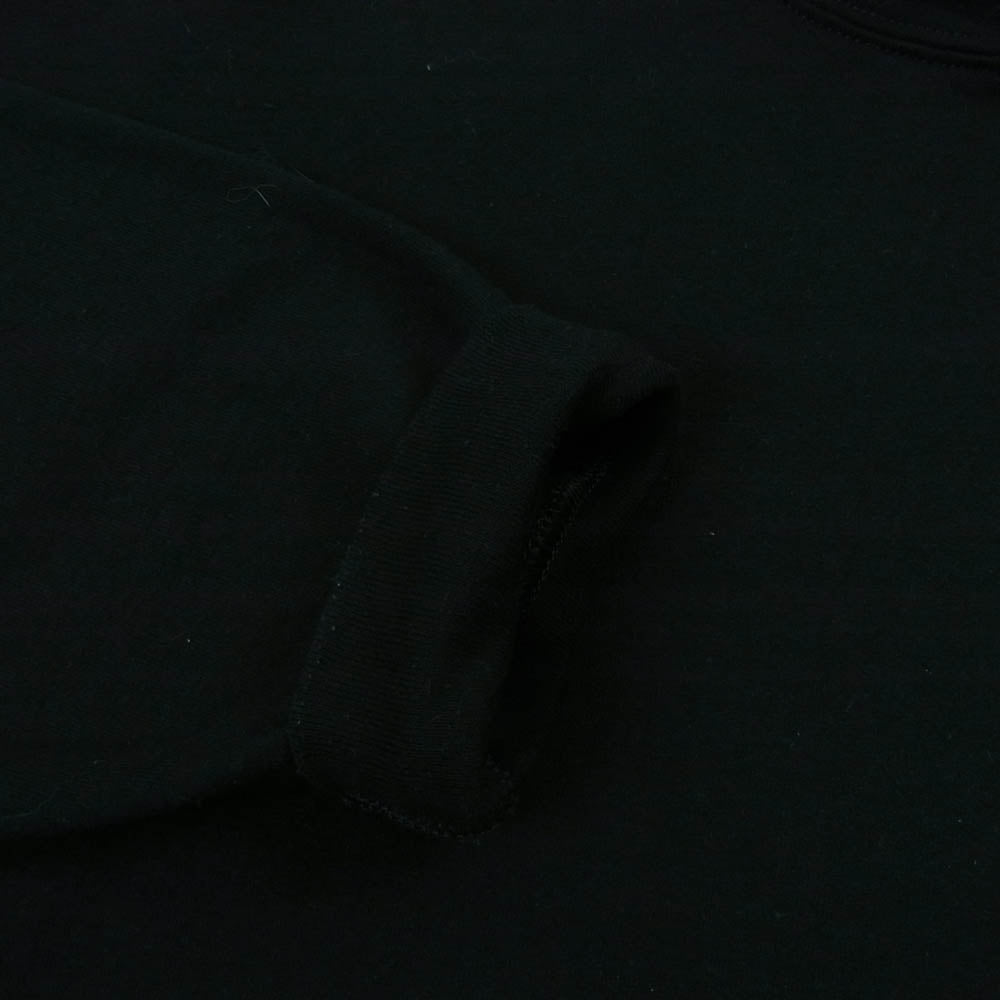 PORKCHOP ポークチョップ ARCH LOGO HOODIE バックプリント プルオーバー フーディー パーカー ブラック系 L【中古】