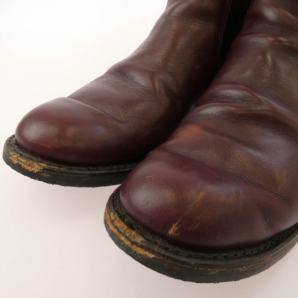 RED WING レッドウィング 9077 USA製 Mil-1 Congress Boots コングレス ブーツ レザー サイドゴア ブーツ ワインレッド系 9.5【中古】