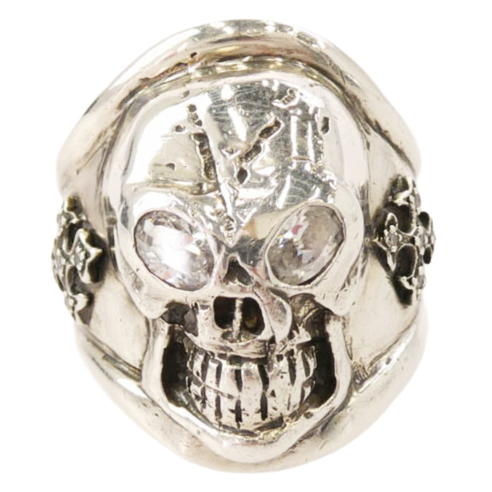 FLASHPOINT フラッシュポイント JIM SKULL fight alone ジムスカル ファイトアローン リング シルバー系 16号【中古】