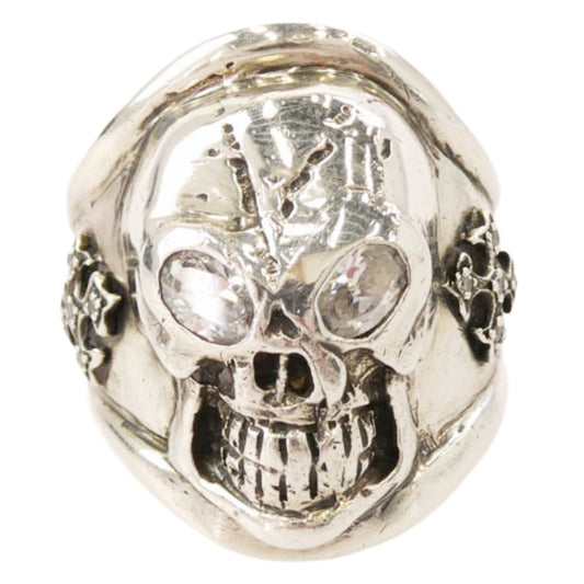 FLASHPOINT フラッシュポイント JIM SKULL fight alone ジムスカル ファイトアローン リング シルバー系 16号【中古】