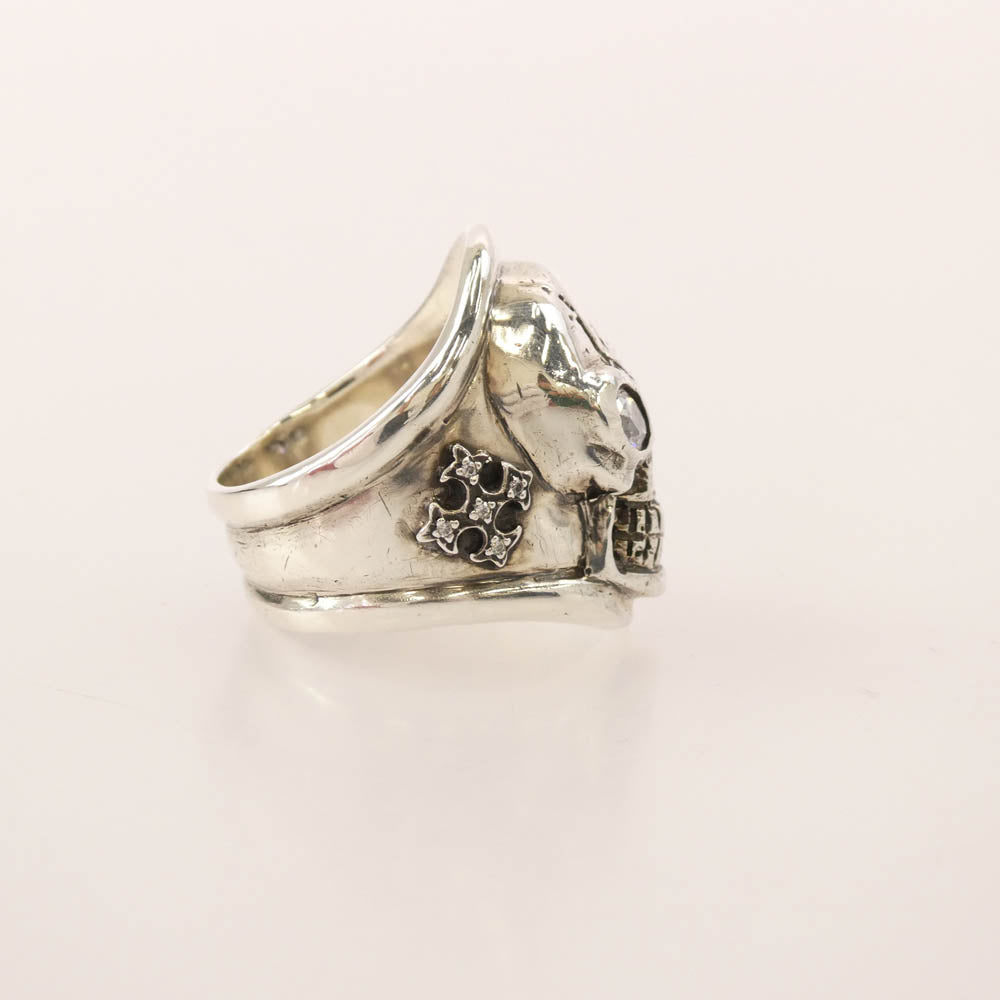 FLASHPOINT フラッシュポイント JIM SKULL fight alone ジムスカル ファイトアローン リング シルバー系 16号【中古】