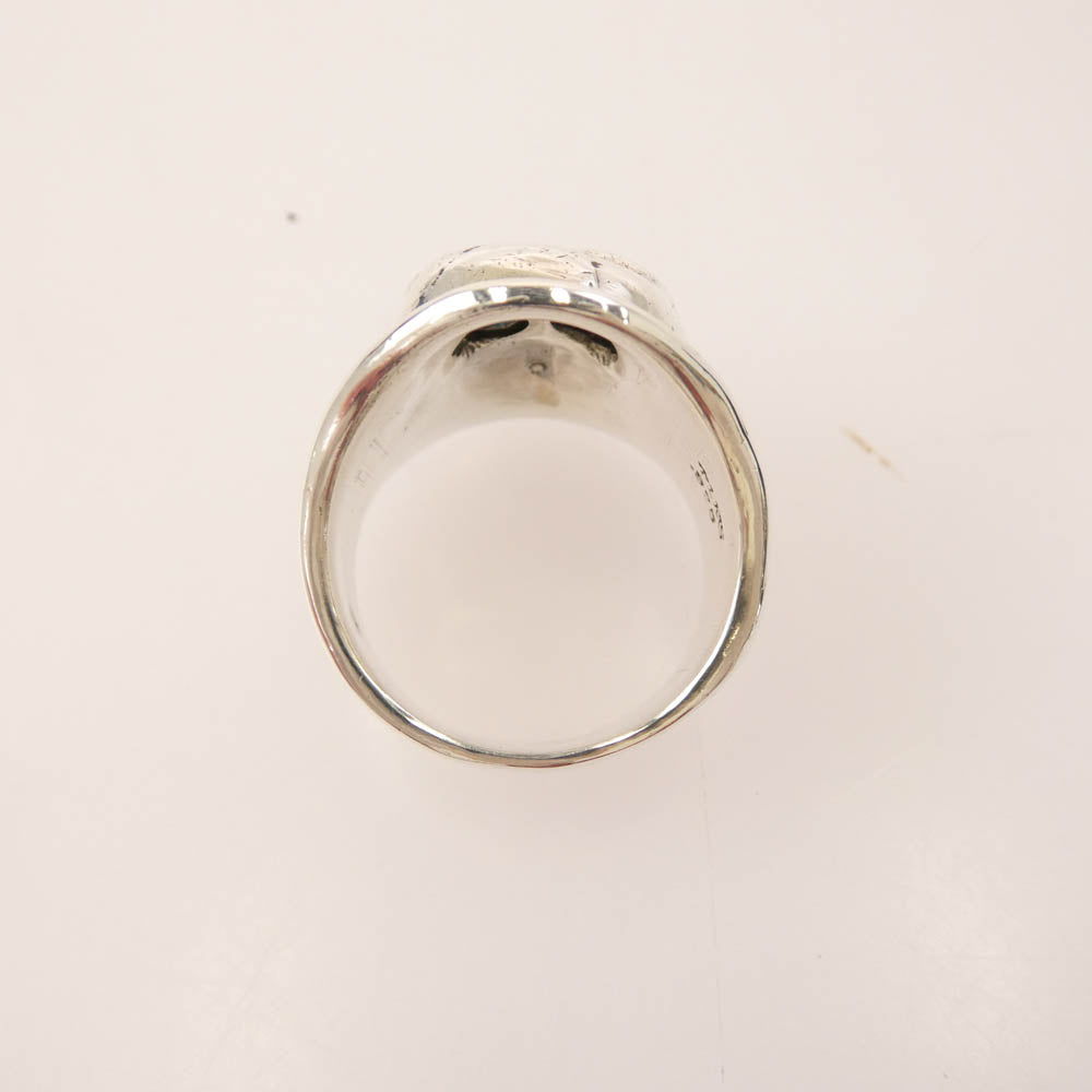 FLASHPOINT フラッシュポイント JIM SKULL fight alone ジムスカル ファイトアローン リング シルバー系 16号【中古】