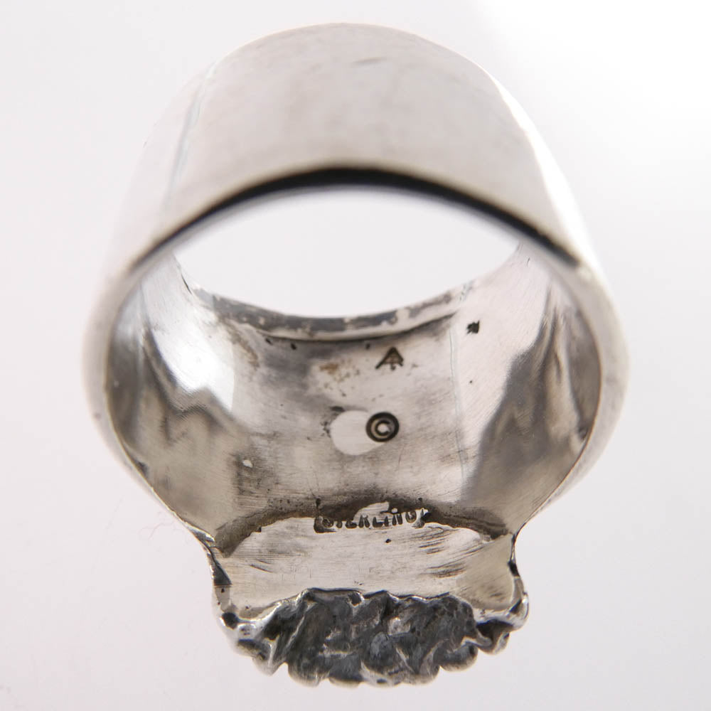 FLASHPOINT フラッシュポイント FLAT SKULL RING フラットスカルリング シルバー系 16.5号【中古】