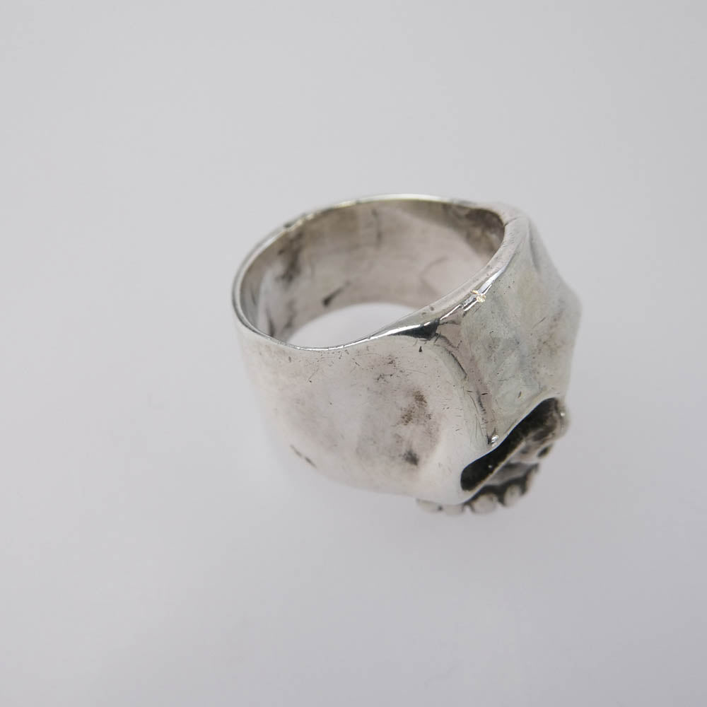 FLASHPOINT フラッシュポイント FLAT SKULL RING フラットスカルリング シルバー系 16.5号【中古】