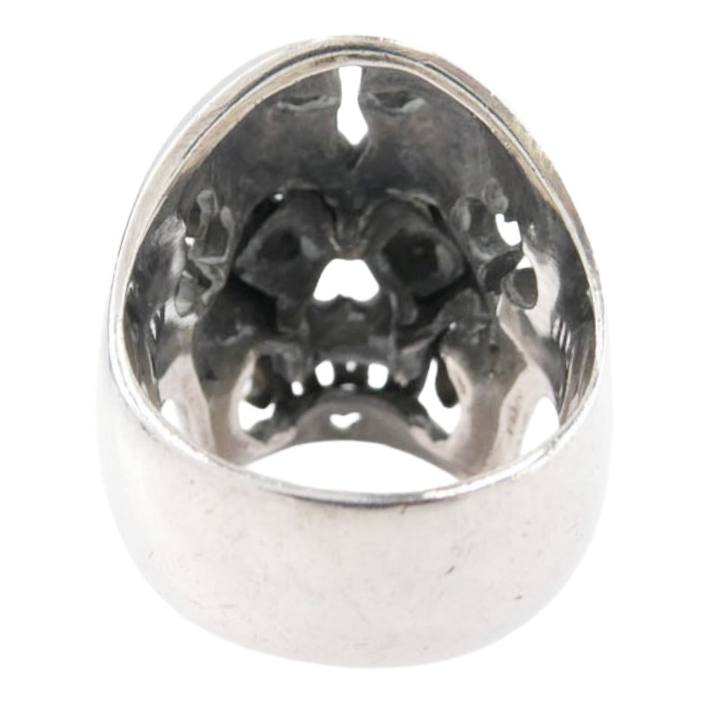 Celt&Cobra ケルト&コブラ magical design マジカルデザイン HOOK 18Kダイスアイ スカルリング シルバー系 15号【中古】